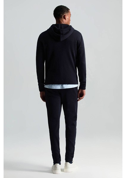 M Logolu Kapüşonlu Lacivert Hoody indirimleri