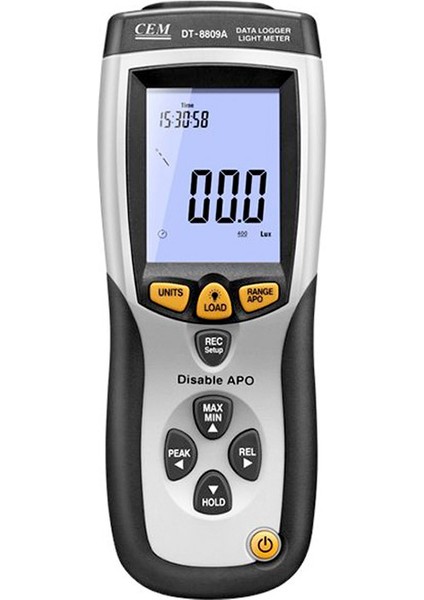 DT8809A Işık Şiddeti Kayıt Cihazı Datalogger
