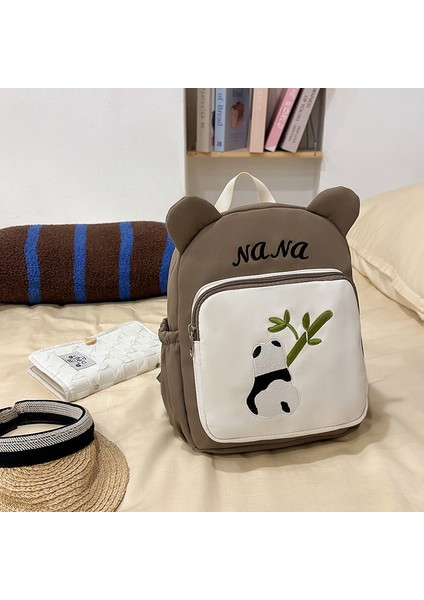 Karikatür Sevimli Küçük Panda Okul Çantası Anaokulu Omuz Çantası (Yurt Dışından)