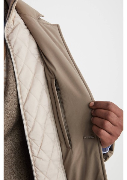 Kaz Tüyü Dolgulu Camel Mont indirimleri