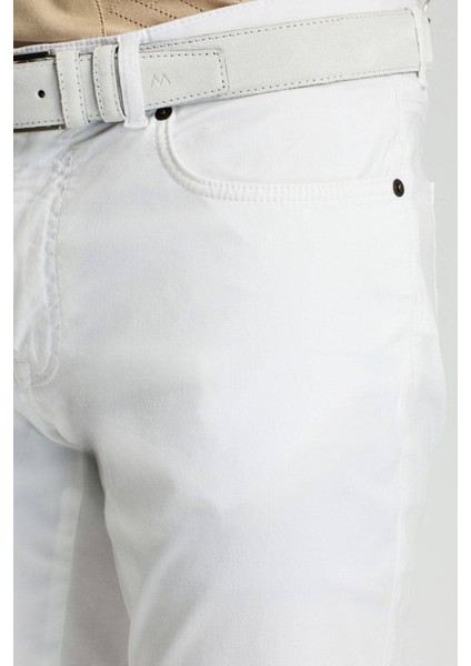 Slim Fit 5 Cep Beyaz Chino Pantolon indirimleri