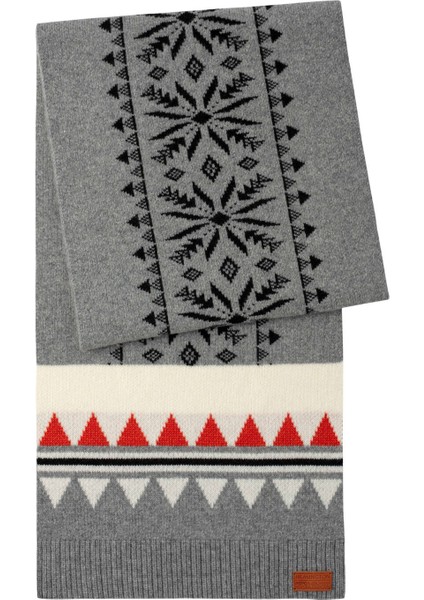 Desenli Kaşmir Karışım Gri Atkı fiyatları