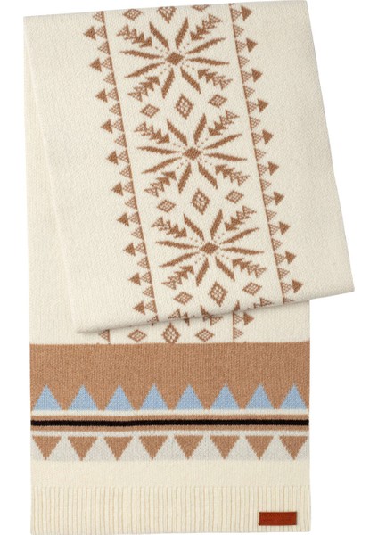 Desenli Kaşmir Karışım Ekru Atkı fiyatları