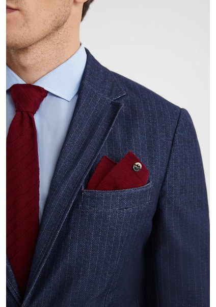 Çizgi Desenli Bordo Örgü Kravat fiyatları