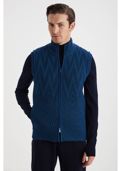 Ekru Activewear Merino Yün Yeşil Yelek