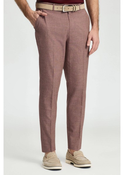 Pamuk Yün Karışım Gül Kurusu Chino Pantolon fiyatları