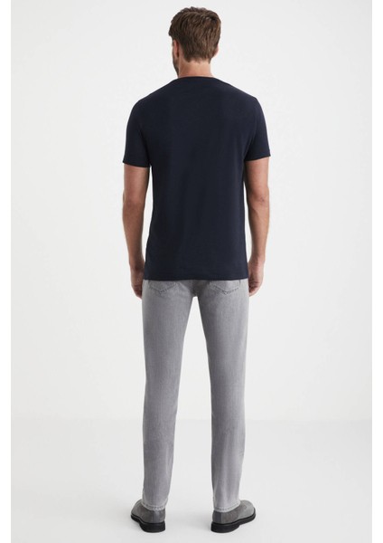 Kaşmir Karışım Bisiklet Yaka Siyah T-Shirt fırsatları