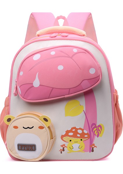 Yağmurdan Saklanan Kurbağa Anaokulu Okul Çantası 3-6 Yaş Çocuk Omuz Çantası (Yurt Dışından)