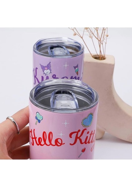 Hello Kitty Figürlü Metal Çelik Bardak Kupa Termos Mug - 26 cm x 17 cm fırsatları
