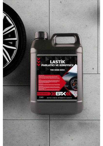 Lastik Parlatıcı ve Koruyucu 5lt - Sprey 500ML + Uygulama Süngeri