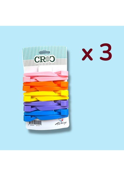 Plastik Saç Pensi 3 x 10LU - Profesyonel - Kuaför Tipi, Ergonomik, Pratik