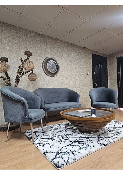 Teddy Takım Krom Kaplama Sivriltme Ayak Çay Seti Koltuk - Berjer , Balkon, Salon, Ofis modelleri