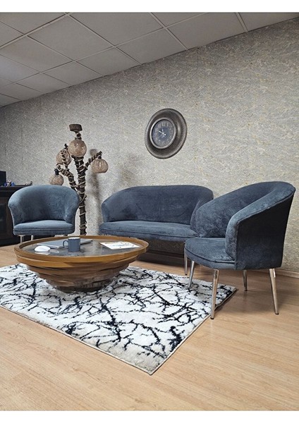 Teddy Takım Krom Kaplama Sivriltme Ayak Çay Seti Koltuk - Berjer , Balkon, Salon, Ofis fırsatları