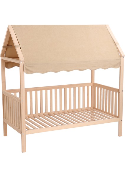 KMB312 Doğal Ahşap Montessori Yatak – 160X80 Cm, Masif Ahşap, Ayarlanabilir Güvenlik Paneli fırsatları