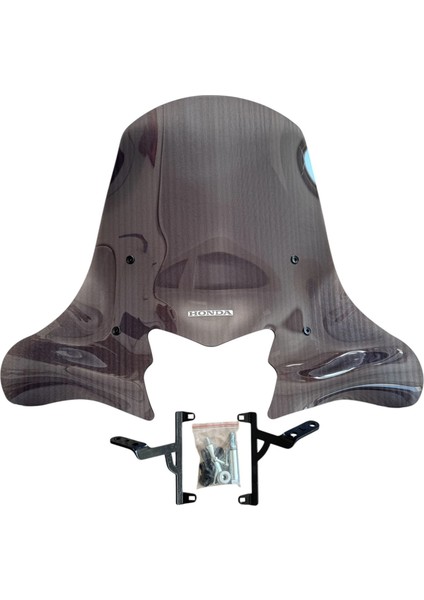 Honda Activa 23-24 Uyumlu Koyu Füme Ön Cam Siperlik