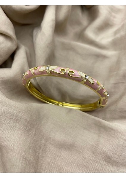 Renkli Mineli Kelepçe Bileklik Unisex Kullanıcılar İçin Çiçek Motifli Tasarım