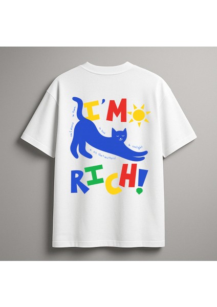 Veloré Rich Vibes Oversize Baskılı Tişört