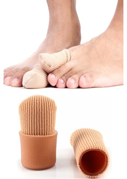 Ayak Başparmak Kemik Koruyucu , Tırnak Batması Için Kumaş Kaplı Silikon Tüp Yara Nasır Koruyucu fırsatları