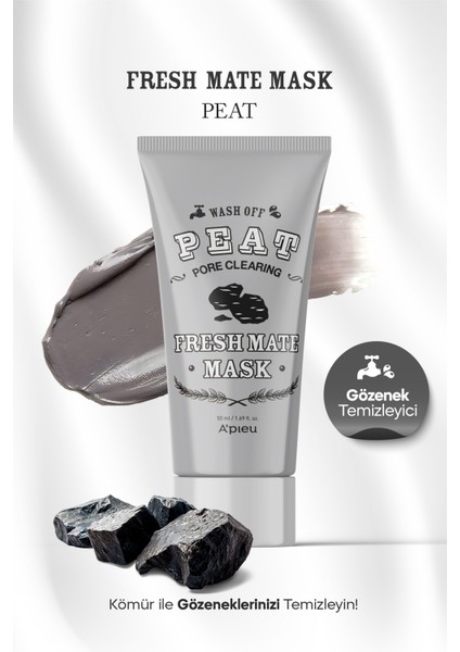 Gözenek Temizleyici Kil ve Kömür Maskesi 50ml A'PIEU Fresh Mate Peat Mask (Pore Clearing)