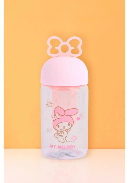 Sanrio Lisanslı Süzgeçli Borosilikat Cam Şişe - My Melody
