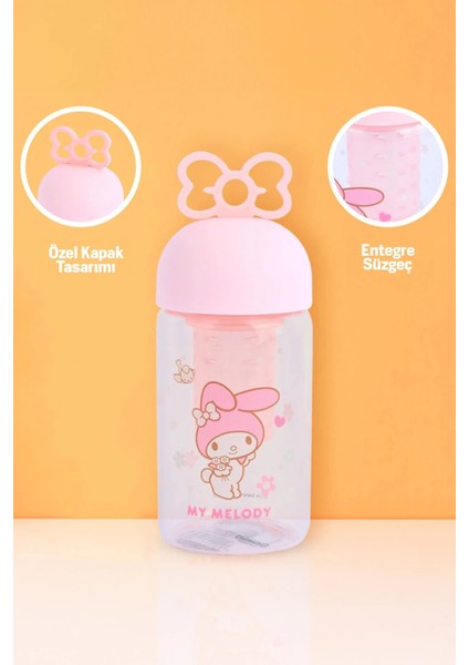 Sanrio Lisanslı Süzgeçli Borosilikat Cam Şişe - My Melody fiyatları