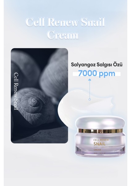 Salyangoz Salgısı Özlü Yoğun Nemlendirici Bakım Kremi Super Aqua Cell Renew Snail Cream Ex fırsatları