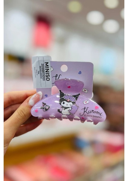 Sanrio Lisanslı Kıskaç Toka - Kuromi