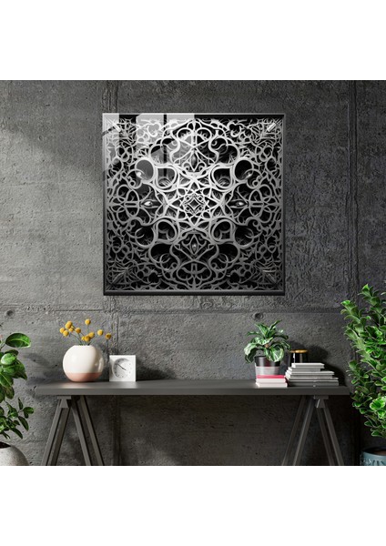 Kutsal Kur'an Cam Tablo - Detaylı Monokrom Tasarım - Kutsal Kur'an Cam Tablo Monokrom Modern Sanat fiyatları