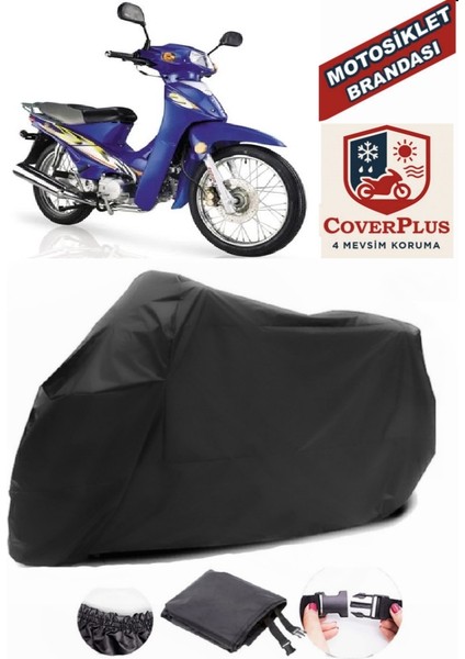 Kanuni Tisiyahna 100 Branda Siyah Motosiket Brandası Motor Örtüsü Çadır Su Geçirmez Motosiklet Kılıfı Motor Brandası,lastikli,taşıma Torbalı