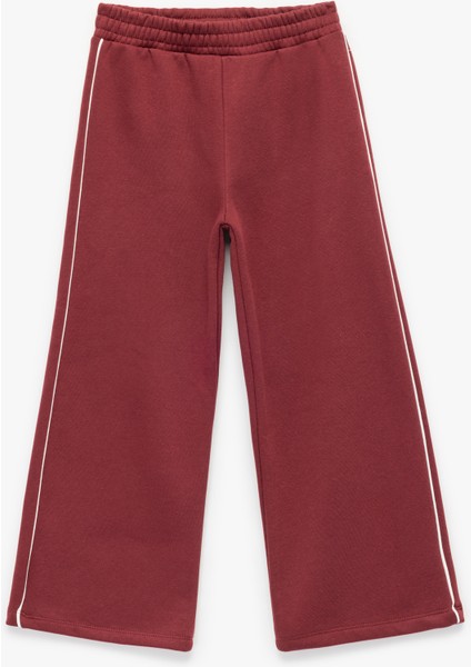 Şardonlu Biyeli Pamuklu Beli Lastikli Eşofman Altı