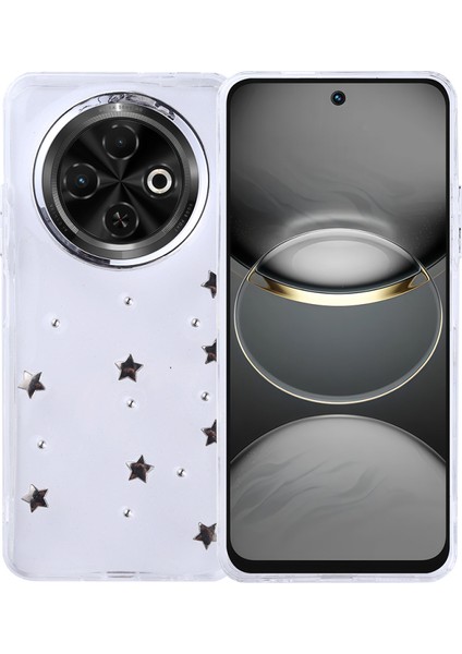 Tecno Spark 30C Kılıf Figürlü ve Sert Yapılı Şeffaf Sağlam Premium Silikon Kapak Ryc/kutup