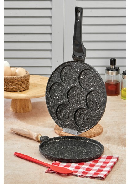 Granit Gözleme ve Pankek Tavası Set