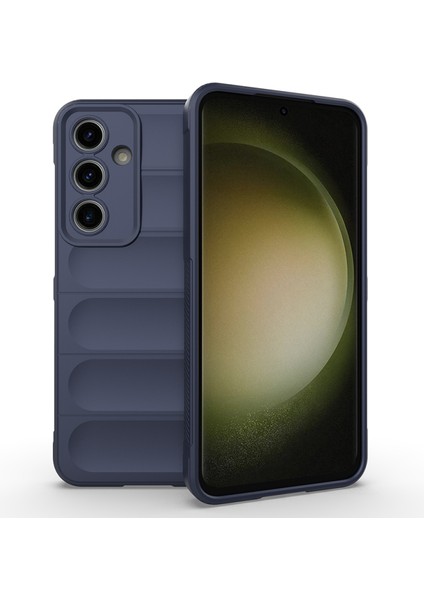 Galaxy S24 Fe Kılıf Içi Kadife Dolgulu Dalga Tutma Haznelli Premium Tpu Silikon Kapak Ryc/etnik