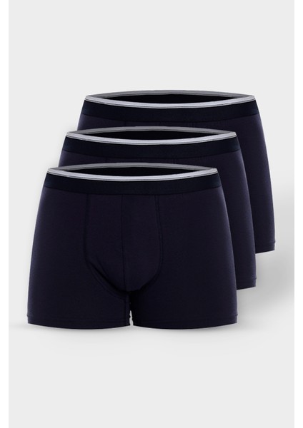 3'lü Set Pamuklu Likralı Erkek Boxer 1001