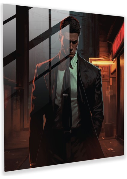 Goodfellas Cam Tablo - Gerçekçi Grafik Roman Illüstrasyon - Goodfellas Mafya Ev Dekorasyonu