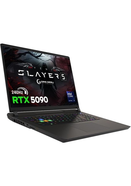Slayer5 9XL-5090 C6 Intel Ultra 9 275HX 32GB Ram 1tb SSD RTX5090 17" Qhd+ IPS 240Hz Freedos Oyuncu Laptop modelleri