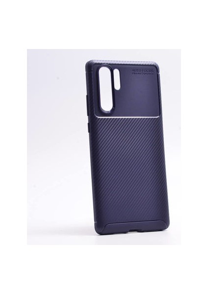 Huawei P30 Pro Kılıf Karbon Desenli Esnek Yüksek Kaliteli Meteryalden Üretilmiş Silikon Kapak Ryc/negro