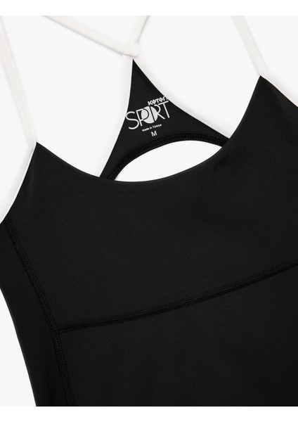 Slim Fit Çapraz Ip Askılı Sırt Detaylı Spor Bluz modelleri