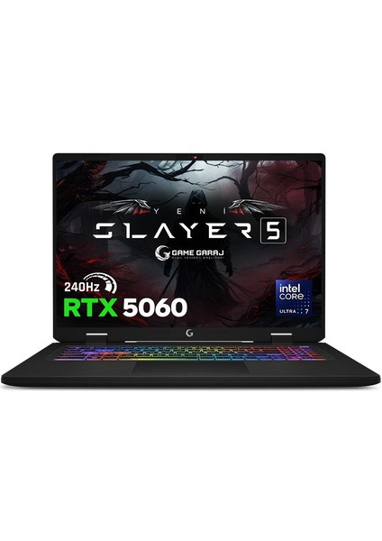 Slayer5 7XL-5060 C6 Intel Ultra 7 255HX 32GB Ram 1tb SSD RTX5060 17" 240Hz Qhd+ IPS Freedos Oyuncu Laptop fiyatları