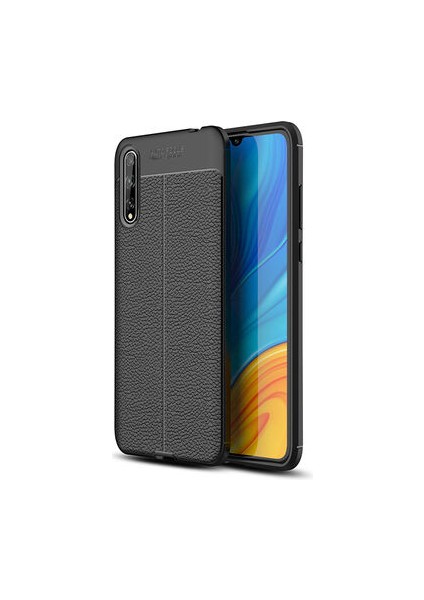 Huawei P Smart S Kılıf Deri Silikon Yüzeyli Yüksek Kaliteli Silikondan Üretilmiş Premium Silikon Kapak Ryc/niss