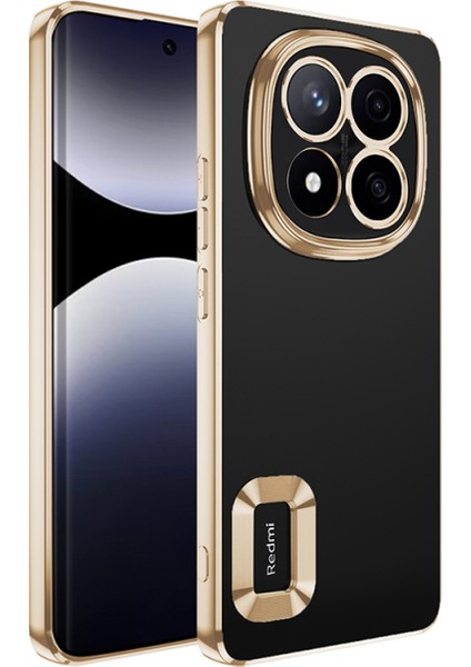 Redmi Note 14 Pro 5g Kılıf Kenarları Lazer Renkli ve Logo Detaylı Şık Esnek Premium Silikon Kapak Ryc/omega