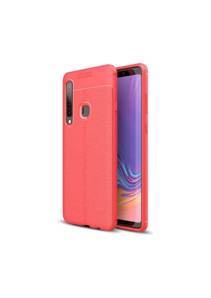 Samsung Galaxy A9 2018 Kılıf Deri Silikon Yüzeyli Yüksek Kaliteli Silikondan Üretilmiş Premium Silikon Kapak Ryc/niss