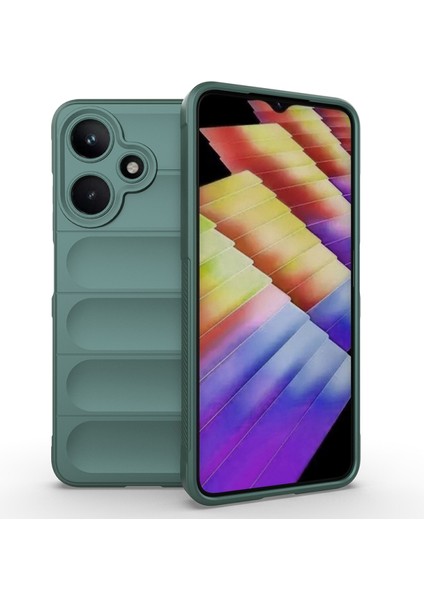 Infinix Hot 30I Kılıf Içi Kadife Dolgulu Dalga Tutma Haznelli Premium Tpu Silikon Kapak Ryc/etnik