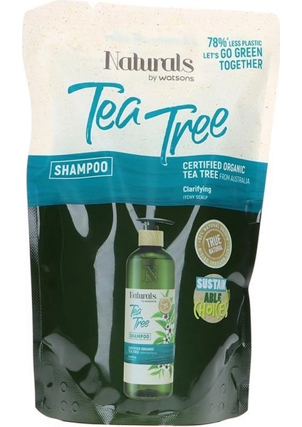 Naturals By Watsons Tea Tree Şampuan Refıll 450ML