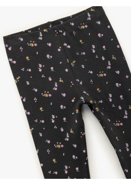 Kaşkorse Çiçek Desenli Pamuklu Tayt modelleri