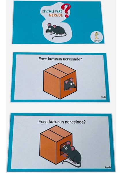 Konum Kartları Okulöncesi Kartları 12 Kart