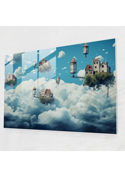 Rüya Bahçesi Cam Duvar Sanatı - Harlem Sürrealist Dijital Sanat Modern Sanat Cam Sanatı