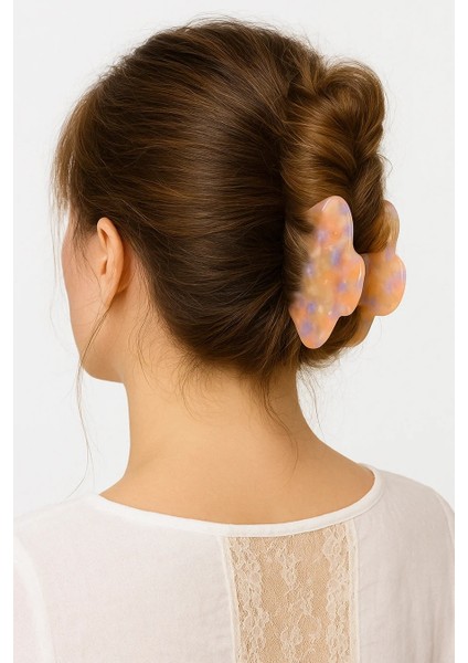 Romantik Mor Kıskaçlı Toka