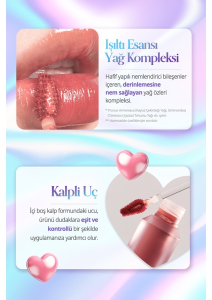 Doğal Tonlarda, Uzun Süre Kalıcı, Işıltılı Tint PERIPERA Water Bare Tint (13 Cherry Blossom) Cherry modelleri