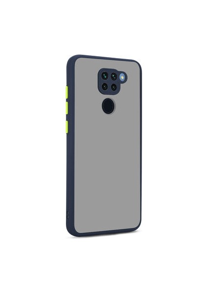 Redmi Note 9 Kılıf Arkası Buğulu Kenarları Renkli Sert Premium Silikon Kapak Rcv/hux